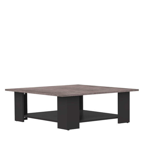 Marchio Amazon - Movian Taro - Tavolino da caffè, 89 x 89 x 30.5 cm (L x P x A), colore nero e pietra