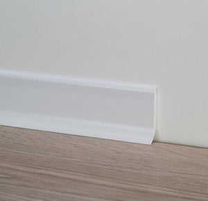 Scatola di Battiscopa in PVC espanso Bianco