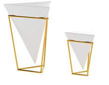 Carica l'immagine nel visualizzatore di Gallery, Umbra Trigg Set da Scrivania, Metallo, Bianco/Oro, Piccolo/Grande