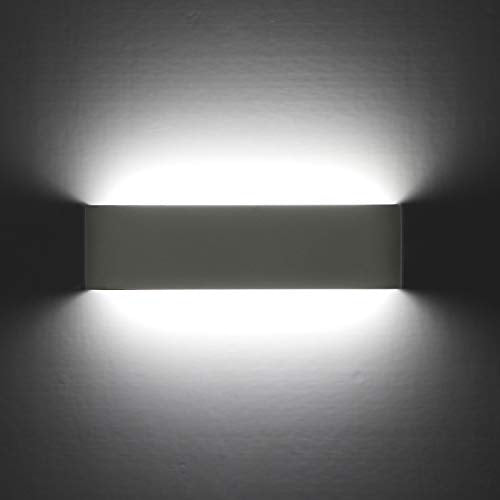 Applique LED da Parete Interno Nera 12W (2 pezzi) 