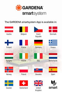 Gardena 19300-47 Robot Tosaerba Smart SILENO City 300, Grigio Scuro/Grigio Chiaro/Turchese/Arancione, Fino m²