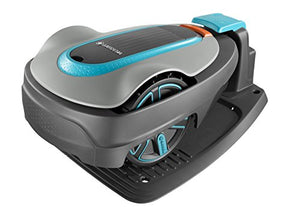 Gardena 19300-47 Robot Tosaerba Smart SILENO City 300, Grigio Scuro/Grigio Chiaro/Turchese/Arancione, Fino m²