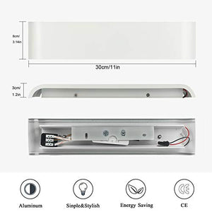 Lampade da parete per interni, 2 pezzi Applique da parete 12W LED