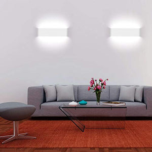 Lampade da parete per interni, 2 pezzi Applique da parete 12W LED