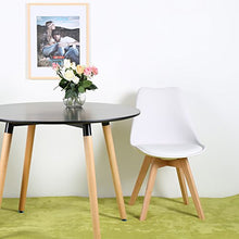 Carica l'immagine nel visualizzatore di Gallery, Set di 4 Tulip Pranzo/Ufficio Sedia con Gambe in Faggio Massiccio