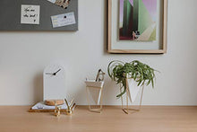 Carica l'immagine nel visualizzatore di Gallery, Umbra Trigg Set da Scrivania, Metallo, Bianco/Oro, Piccolo/Grande
