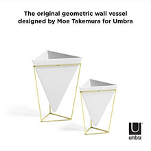 Carica l'immagine nel visualizzatore di Gallery, Umbra Trigg Set da Scrivania, Metallo, Bianco/Oro, Piccolo/Grande