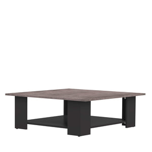 Marchio Amazon - Movian Taro - Tavolino da caffè, 89 x 89 x 30.5 cm (L x P x A), colore nero e pietra